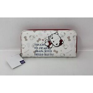 Hello Kitty Long Wallet Sanrio Japan "Touch‎ My Heart Again" NEW with Tags
